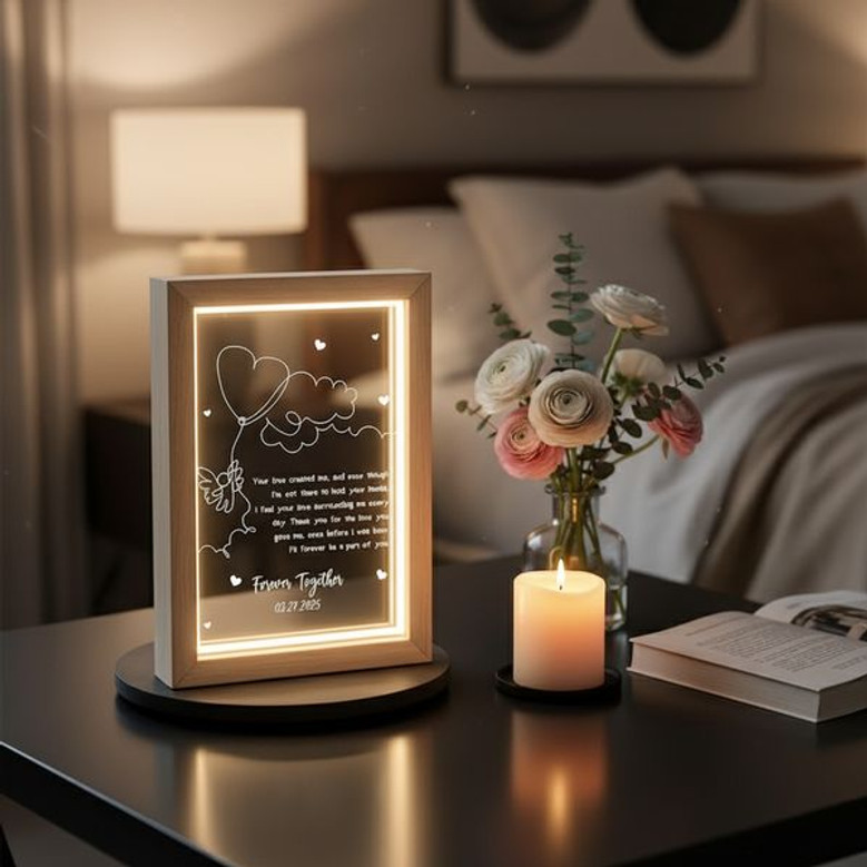 A Heaven Sent Tribute Angel Baby Memorial Photo Frame Lamp A Heaven Sent Tribute Angel Baby Memorial Photo Frame Lamp