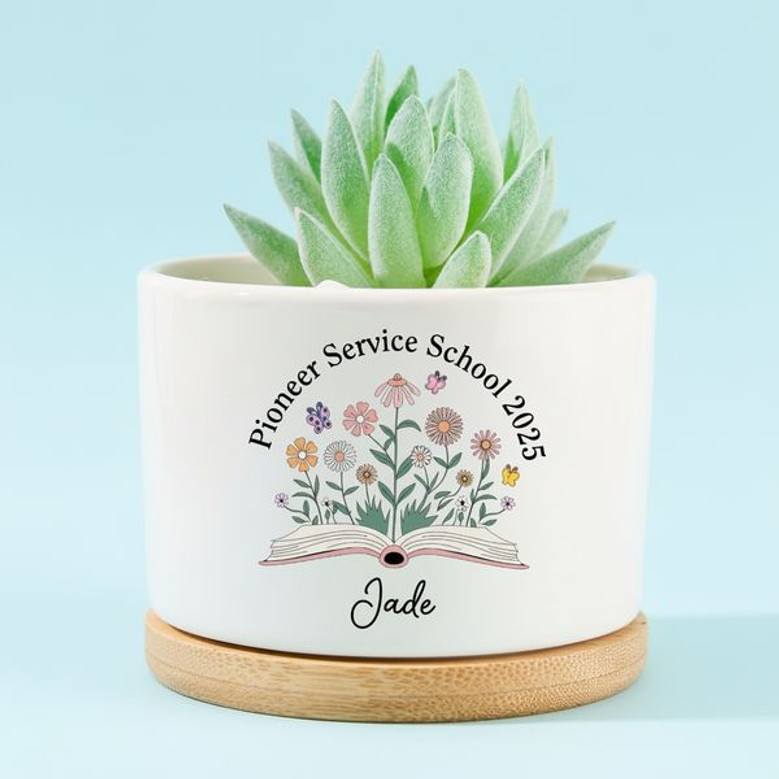 Best Life Ever Custom 2026 Pioneer School Ceramic Plant Pot