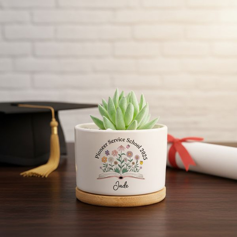 Best Life Ever Custom 2026 Pioneer School Ceramic Plant Pot