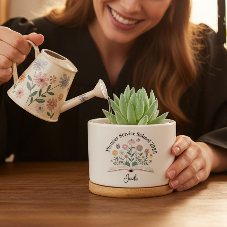 Best Life Ever Custom 2026 Pioneer School Ceramic Plant Pot