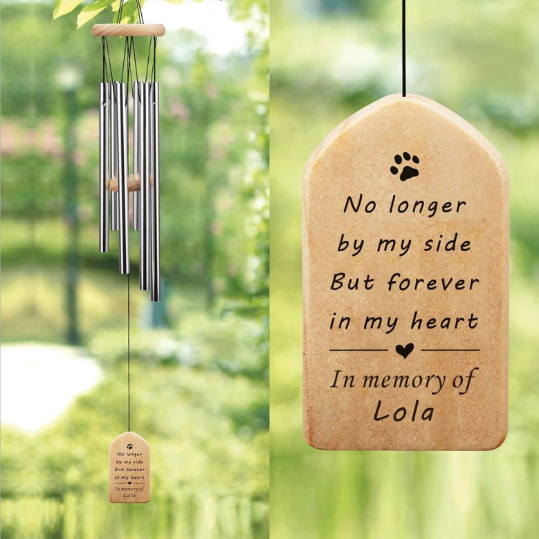 Echoes of a Loyal Heart Personalized Dog Memorial Wind Chime