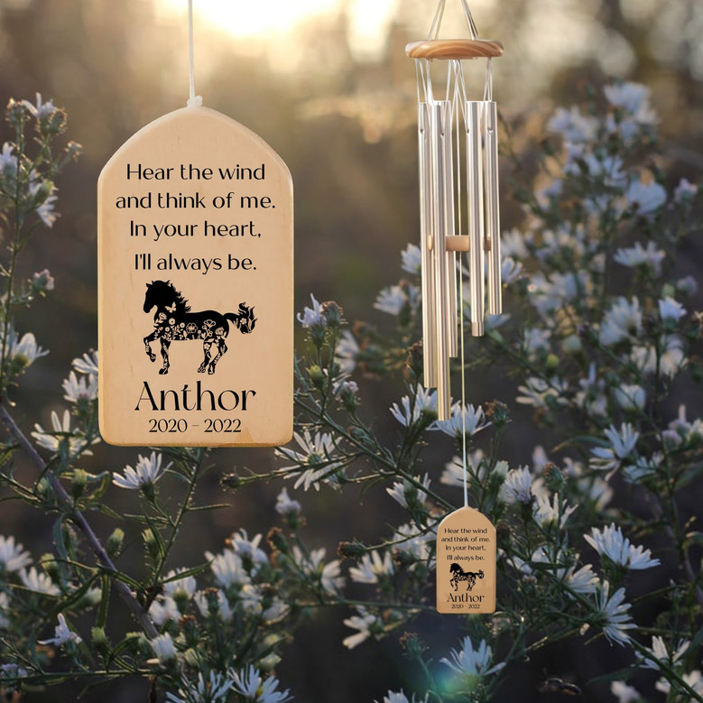 Galloping in Spirit Horse Memorial Wind Chime Tribute