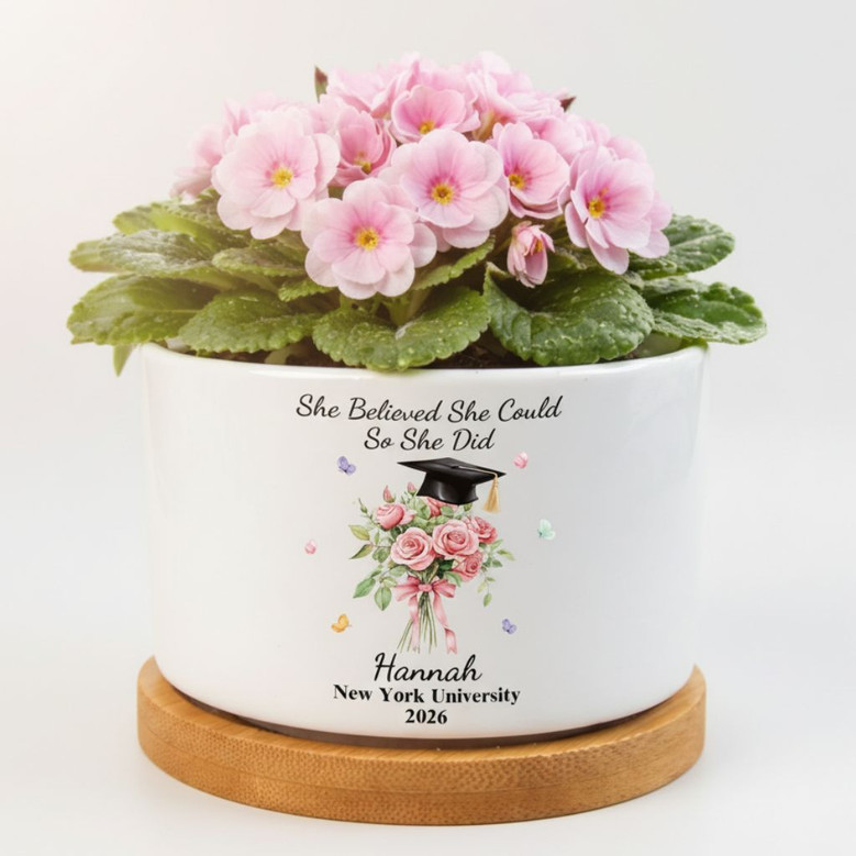 Inspirational 2026 She Believed Ceramic Plant Pot for Her