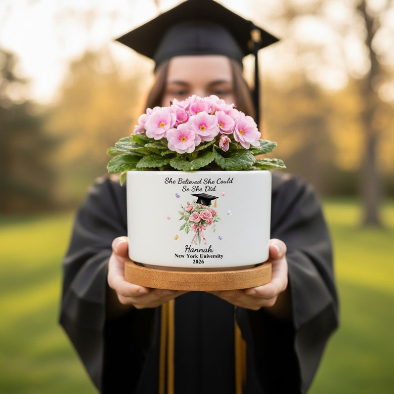Inspirational 2026 She Believed Ceramic Plant Pot for Her