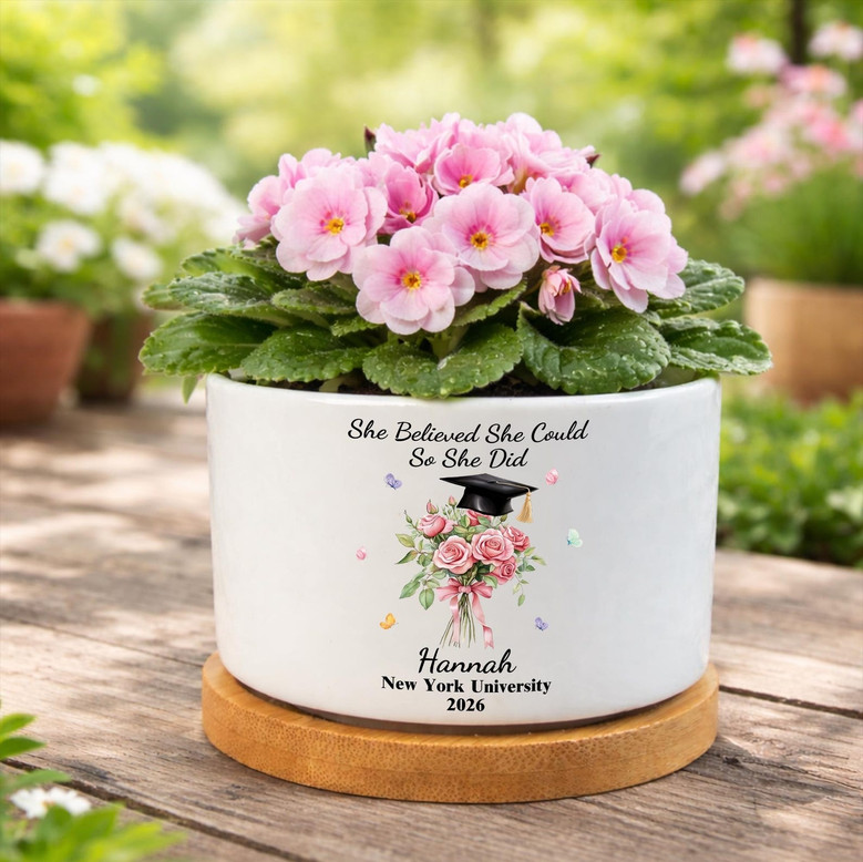 Inspirational 2026 She Believed Ceramic Plant Pot for Her
