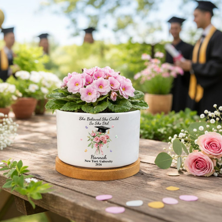 Inspirational 2026 She Believed Ceramic Plant Pot for Her