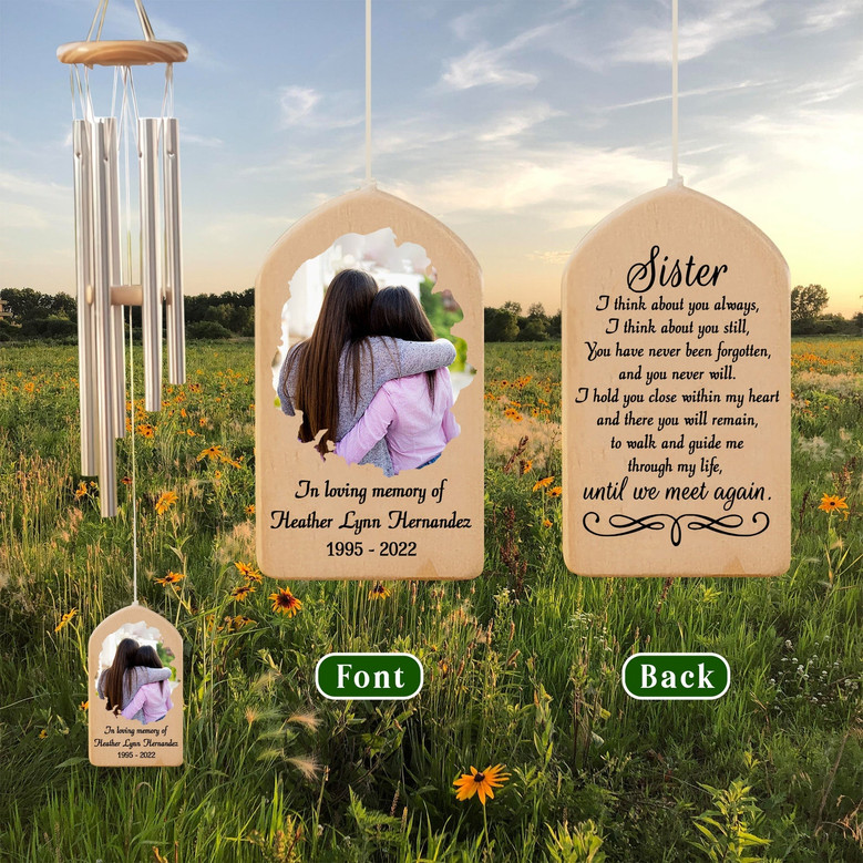 Personalized Wind Chime to Honor a Beloved Sister Personalized Wind Chime to Honor a Beloved Sister
