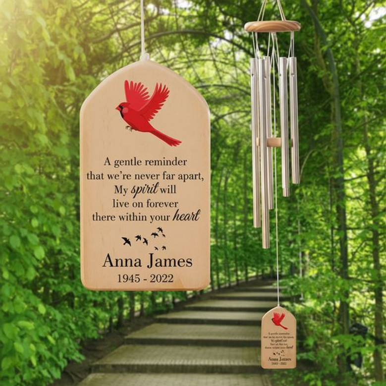 Red Birds Song Cardinal Memorial Wind Chime Sympathy Gift Red Birds Song Cardinal Memorial Wind Chime Sympathy Gift