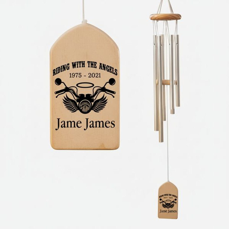 Ride in Paradise Motorcycle Memorial Wind Chime Tribute