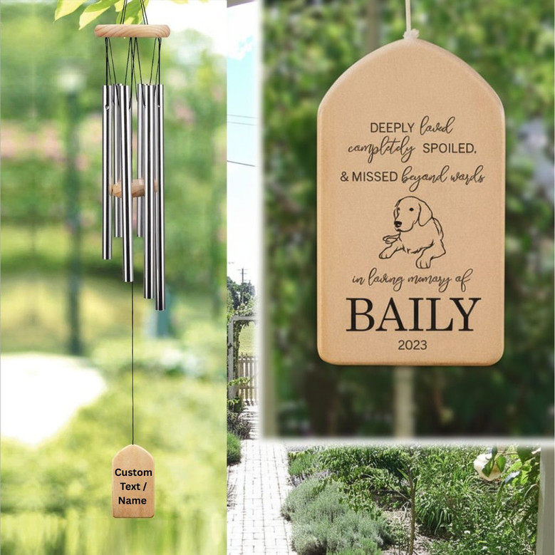 Soothing Pet Memorial Wind Chime to Honor a Faithful Companion Soothing Pet Memorial Wind Chime to Honor a Faithful Companion