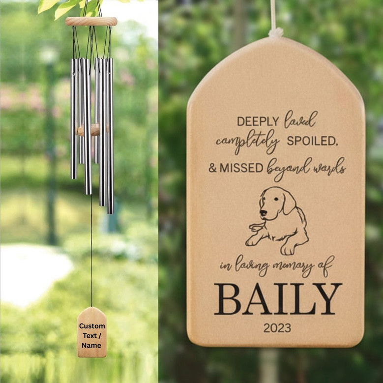 Soothing Pet Memorial Wind Chime to Honor a Faithful Companion Soothing Pet Memorial Wind Chime to Honor a Faithful Companion