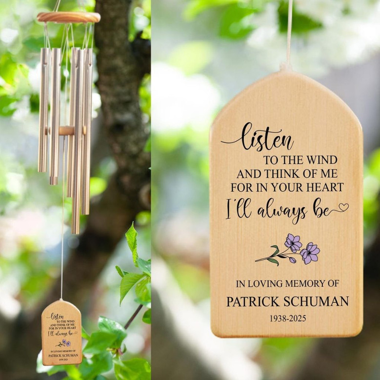 Soulful Serenity Personalized Remembrance Memorial Wind Chime Soulful Serenity Personalized Remembrance Memorial Wind Chime