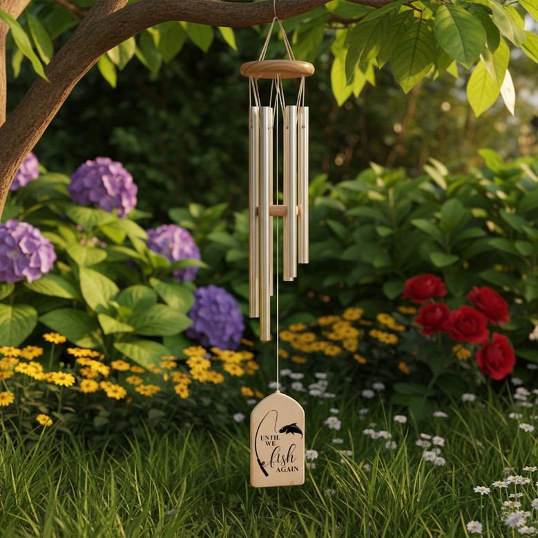 Still Fishing Memorial Wind Chime Honoring a Special Dad Still Fishing Memorial Wind Chime Honoring a Special Dad