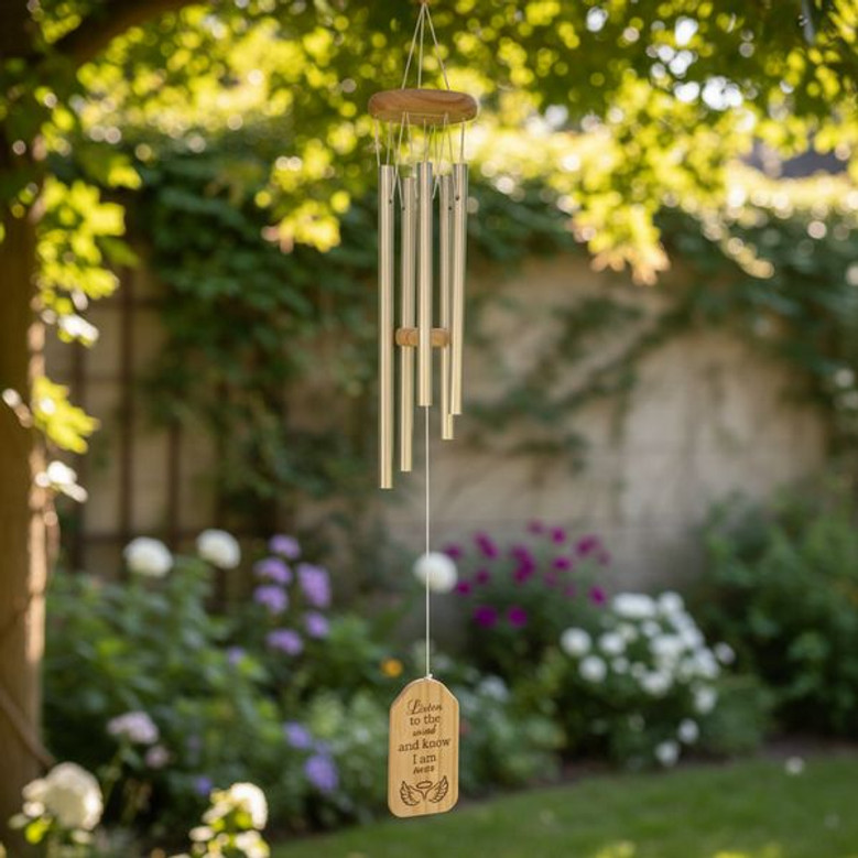 Whispering Memories Custom Family Memorial Wind Chime Gift Whispering Memories Custom Family Memorial Wind Chime Gift