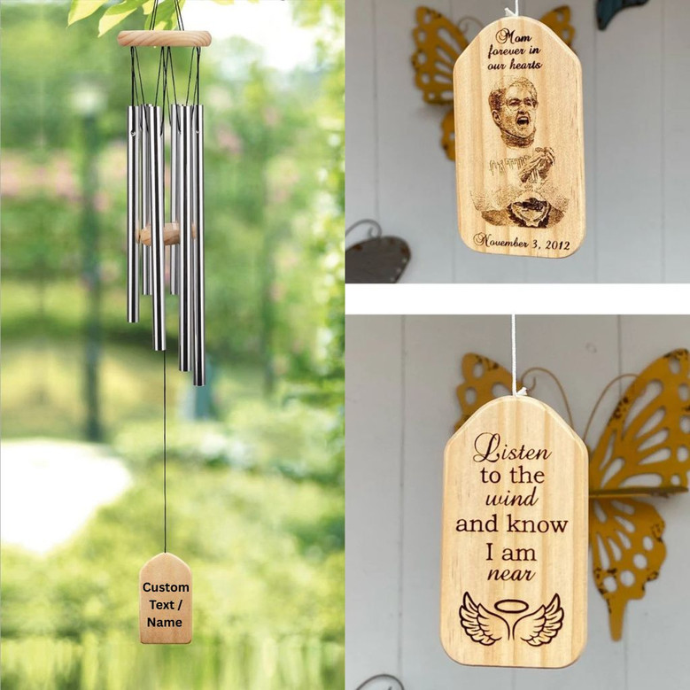 Whispering Memories Custom Family Memorial Wind Chime Gift Whispering Memories Custom Family Memorial Wind Chime Gift