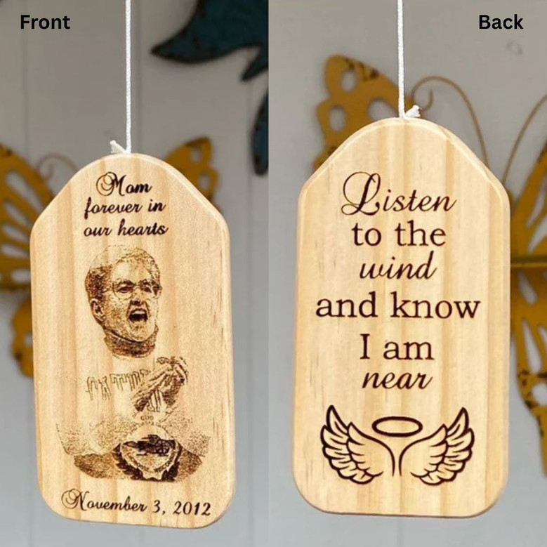 Whispering Memories Custom Family Memorial Wind Chime Gift Whispering Memories Custom Family Memorial Wind Chime Gift