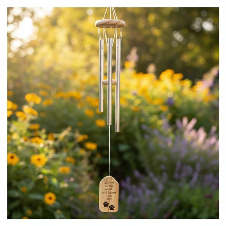 Whispering Paws Custom Dog Memorial Wind Chime Gift Whispering Paws Custom Dog Memorial Wind Chime Gift