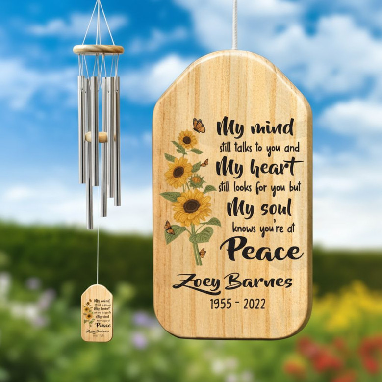 Whispering Peace Custom In Loving Memory Wind Chime Whispering Peace Custom In Loving Memory Wind Chime