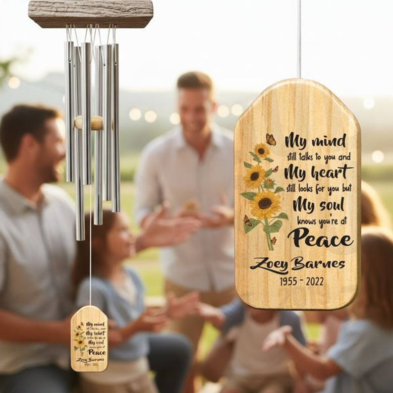 Whispering Peace Custom In Loving Memory Wind Chime Whispering Peace Custom In Loving Memory Wind Chime