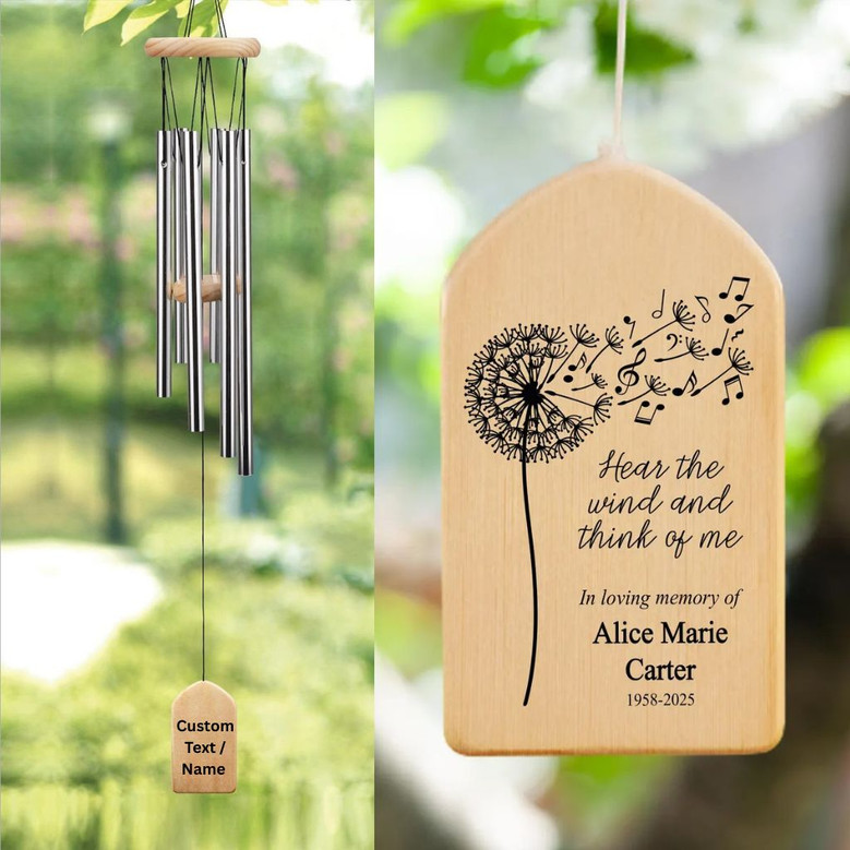 Whistle on the Wind Dandelion Memorial Wind Chime Gift Whistle on the Wind Dandelion Memorial Wind Chime Gift