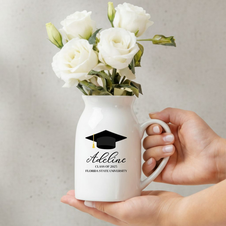 2025 Graduate Personalized Treasure Ceramic Flower Vase