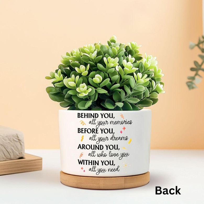 2026 Graduation Success Masters and College Ceramic Plant Pot