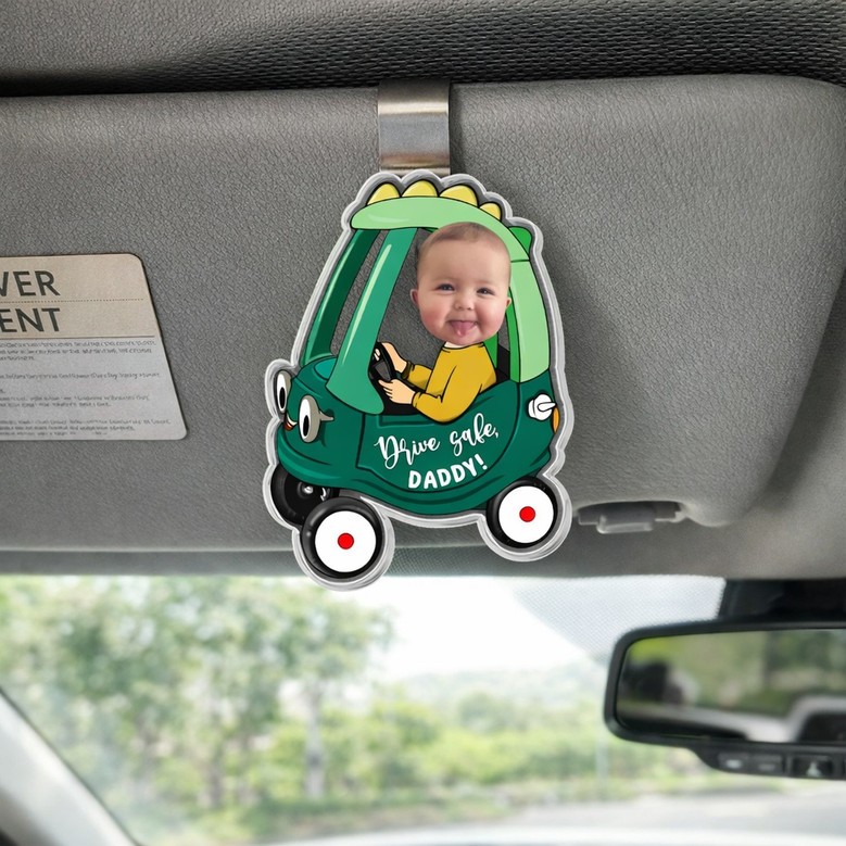 Always With You - Personalized Kids Photo Car Visor Clip