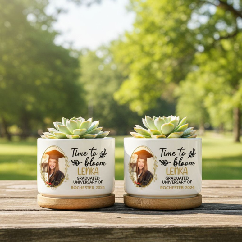 Celebrate Her Success with a Ceramic Plant Pot Graduation Gift