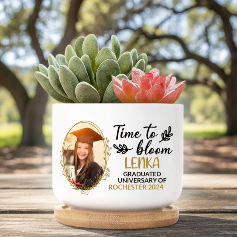 Celebrate Her Success with a Ceramic Plant Pot Graduation Gift