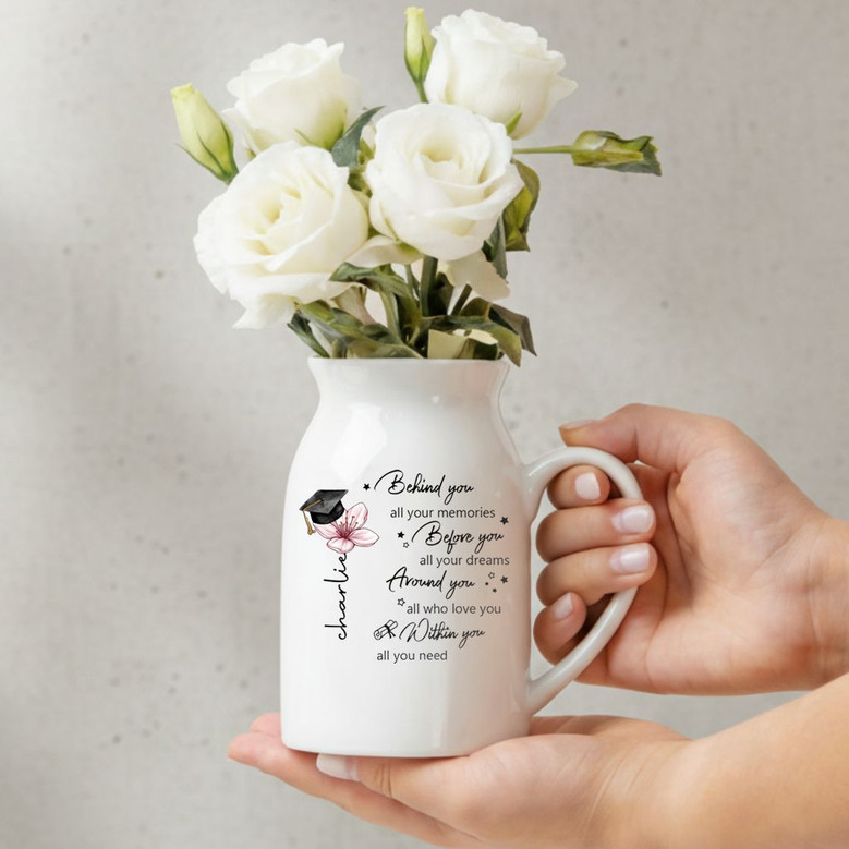 Cherished Memories Daughters Birth Flower Ceramic Flower Vase