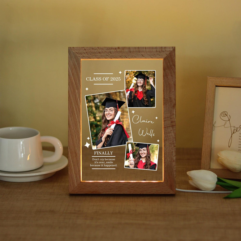 Class of 2026 Personalized Bestie Photo Frame Lamp Keepsake