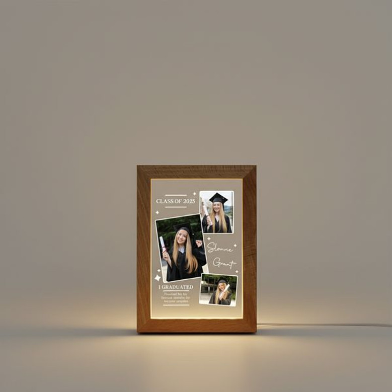 Class of 2026 Personalized Bestie Photo Frame Lamp Keepsake