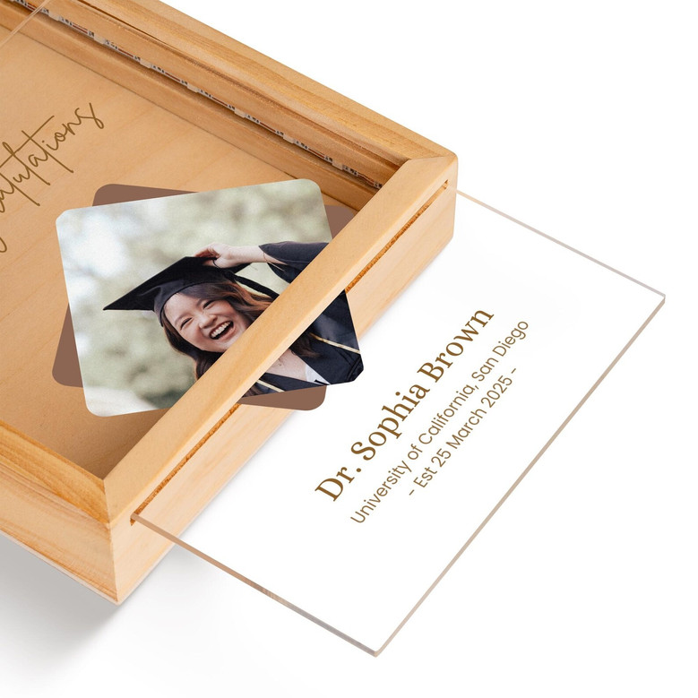 Doctorate Excellence Custom PharmD and EdD Photo Frame Lamp