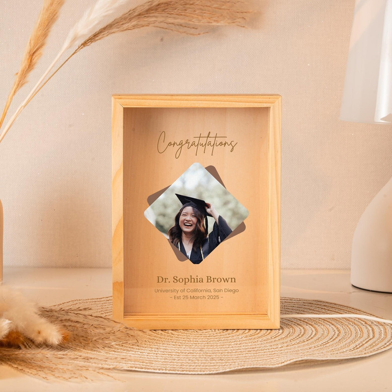 Doctorate Excellence Custom PharmD and EdD Photo Frame Lamp