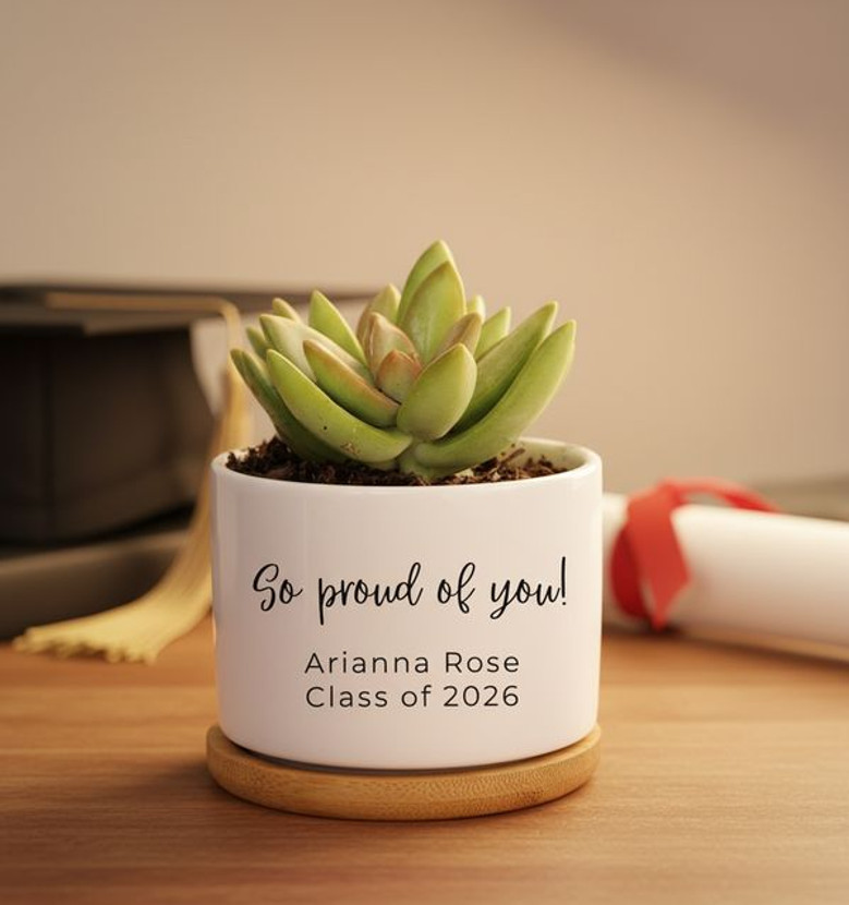 For My Amazing Daughter 2026 Graduation Ceramic Plant Pot