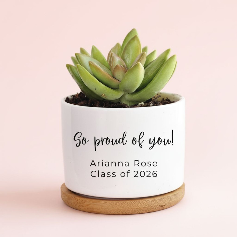 For My Amazing Daughter 2026 Graduation Ceramic Plant Pot