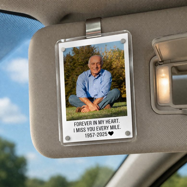 Memorial Car Visor Clip - A Heartfelt Tribute to Dad's Memory