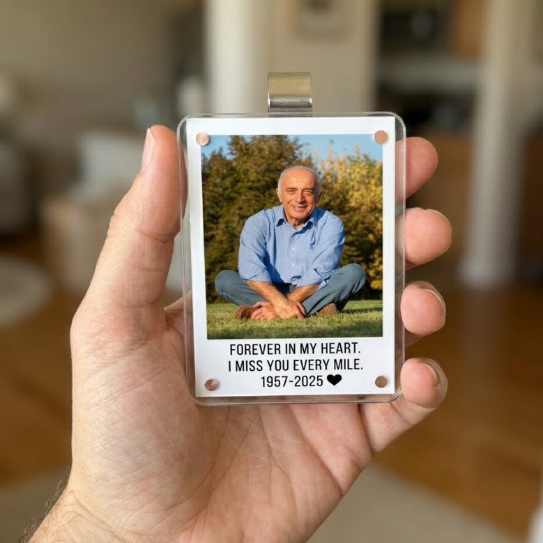 Memorial Car Visor Clip - A Heartfelt Tribute to Dad's Memory