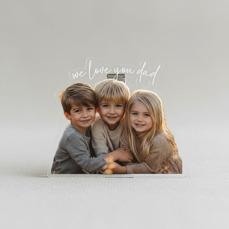 Protect Him Always - Custom Photo Car Visor Clip for Dad & Pets Protect Him Always - Custom Photo Car Visor Clip for Dad & Pets