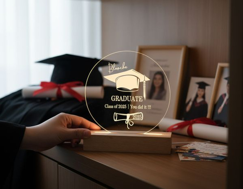 2026 Custom Name LED Night Light Celebrate Your Graduation Day