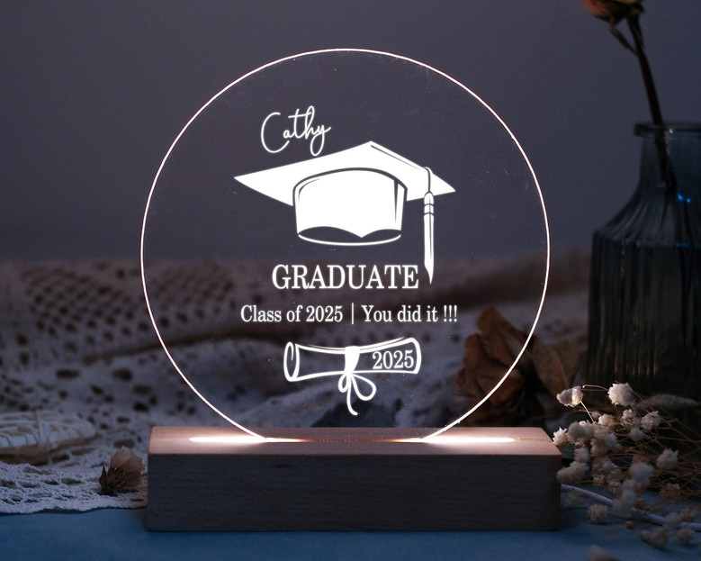 2026 Custom Name LED Night Light Celebrate Your Graduation Day