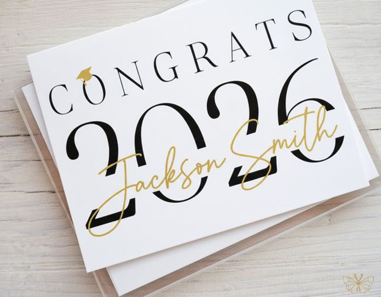 2026 Grad Milestone Custom Greeting Card
