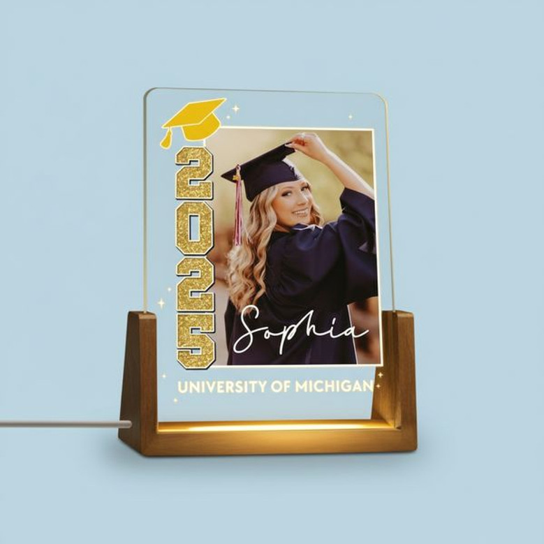 Celebrate Class of 2026 Personalized Photo LED Night Light