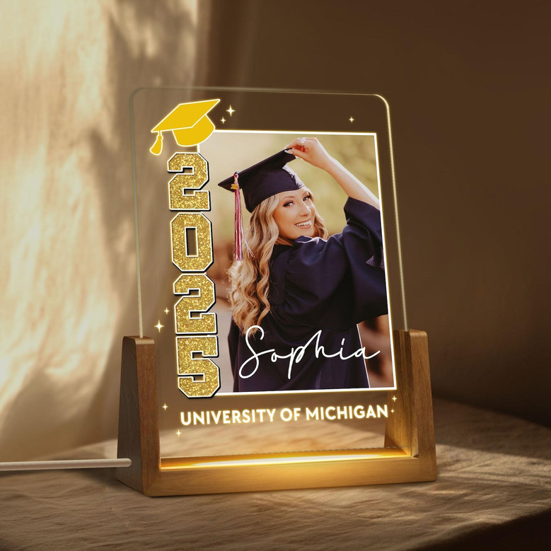 Celebrate Class of 2026 Personalized Photo LED Night Light