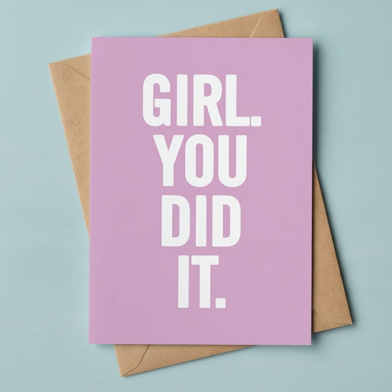 Celebrate Her Success Empowering Graduation Greeting Card