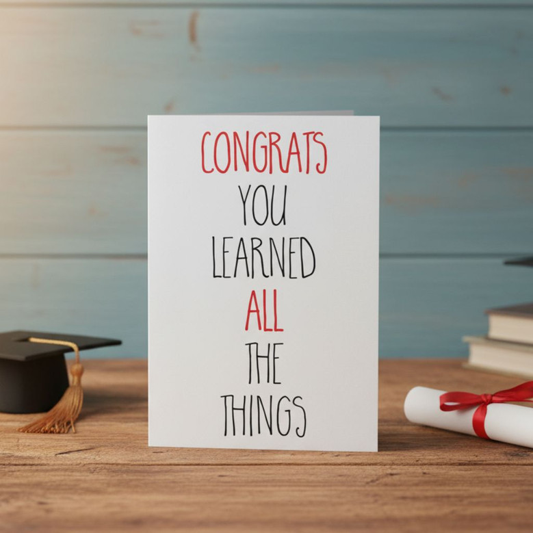 Celebrate Success with a Funny 2026 Grad Greeting Card