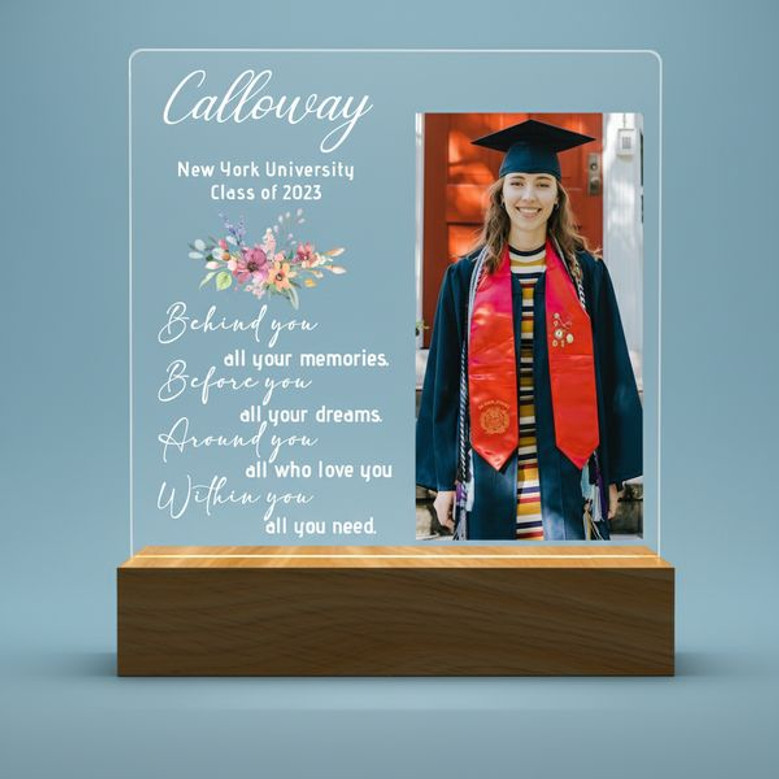 Cherish the 2026 PhD Milestone Custom Photo LED Night Light