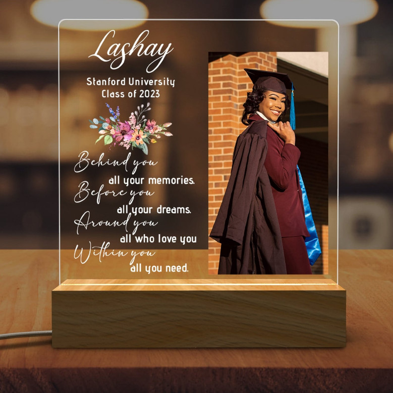 Cherish the 2026 PhD Milestone Custom Photo LED Night Light