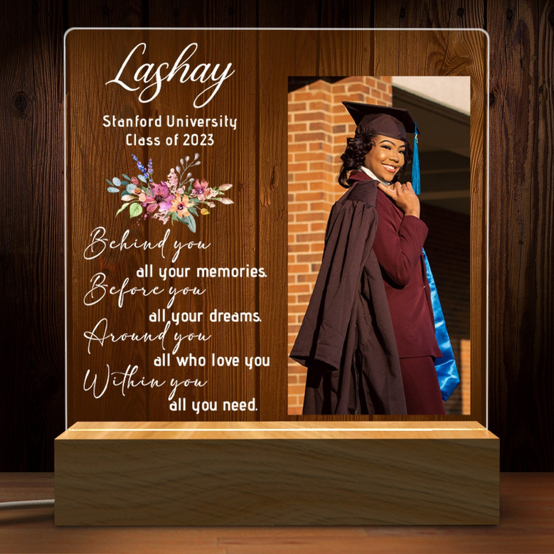 Cherish the 2026 PhD Milestone Custom Photo LED Night Light