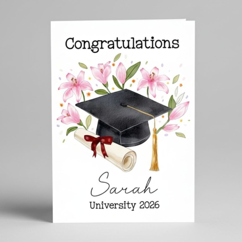 Commemorate Their 2026 Success Custom Senior Greeting Card